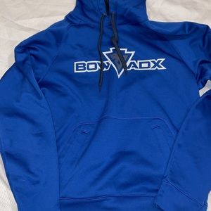 blue archery hoodie